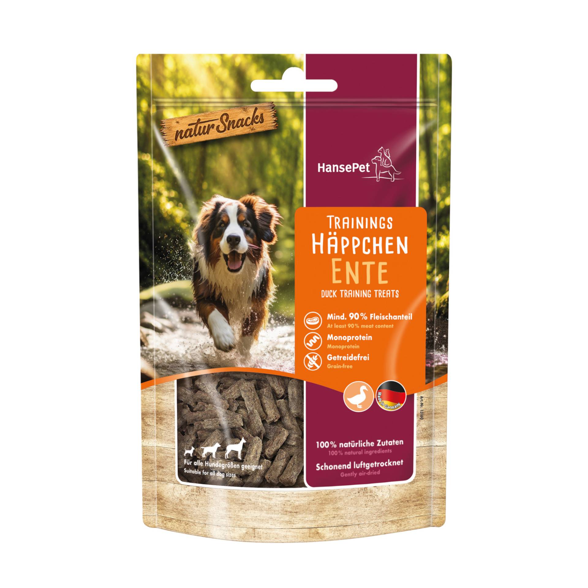 Hansepet Natur Snacks Emsländer Häppchen - Sparpaket: 6 x Ente von Hansepet