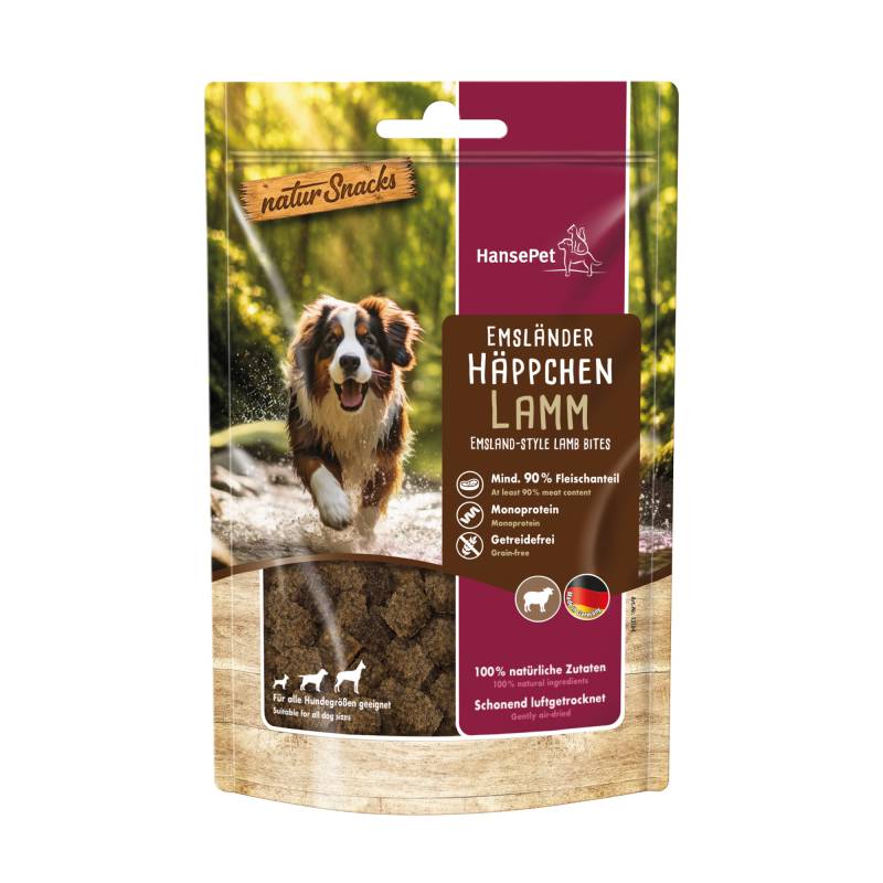 Hansepet Natur Snacks Emsländer Häppchen - Sparpaket: 6 x Lamm von Hansepet