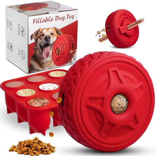 Hanshengday Hundespielzeug, gefrorenes Leckerli-Spielzeug, um den Hund zu beschäftigen, interaktives Leckerli-Dosierendes Hundespielzeug, Puzzle, unzerstörbares Kauspielzeug für aggressive Kauer, Hanshengday Hundespielzeug, gefrorenes Leckerli-Spielzeug, um den Hund zu beschäftigen, interaktives Leckerli-Dosierendes Hundespielzeug, Puzzle, unzerstörbares Kauspielzeug für aggressive Kauer, von Hanshengday