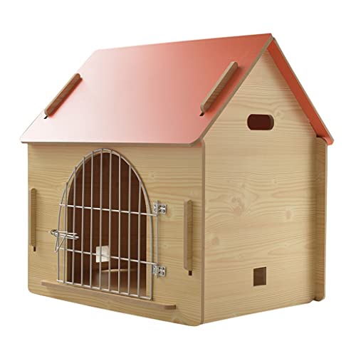 Hundehütte Universelle Kleine Hundehütte Winterwarme Hundehütte Hundehütte Aus Holz (Color : Rosa, S : 57 * 44 * 58cm) von Hao Xuan Home