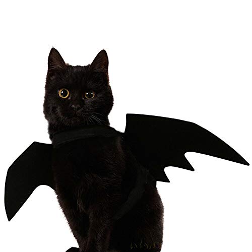 Haodasi Halloween Fledermaus Flügel Haustier Hund Katze Cosplay Requisiten, Kreative Lustige Kostüm Hunde Katzen Party Kleidung von Haodasi