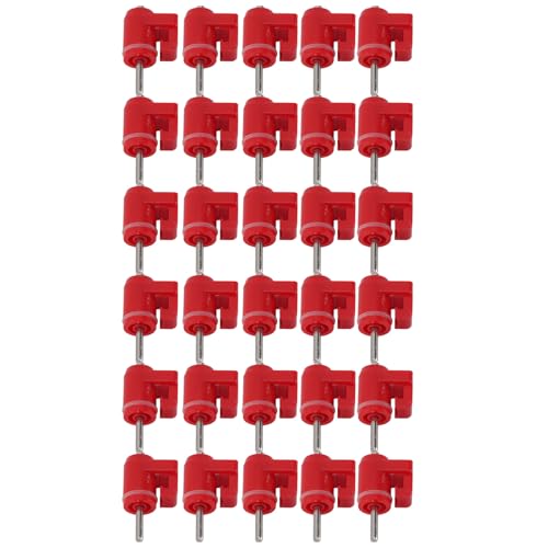 30 Stück Hühnernippelbewässerung, automatische Kontrolle des Wasserverbrauchs, unterstützt Wasserrohranschluss, geeignet für Hühner-Trinkwasser, Paket mit 30 Stück (grober Nagel) von Haofy