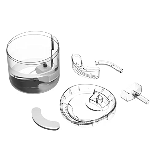 Automatischer Haustierspender, 2L Stille Katzenwasserbrunnen mit Dreifacher Filtration und 6 ° Neigungwinkeldesign für Katzen, Hunde, Hunde (Induktionsmodus) von Haofy