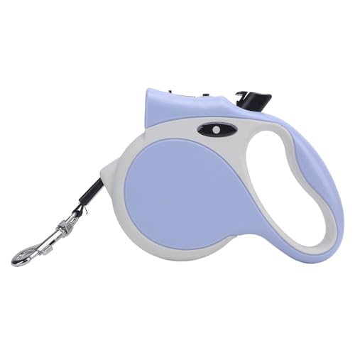Einziehbares Hunde -Leine -Automatik -Teleskop -Traktorband für Kleine und Mittlere Hunde, Modischem Griff Bequem für Haustier Walking (Blue) von Haofy