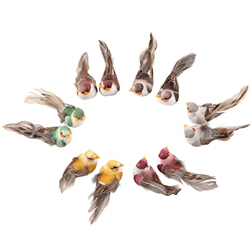 Haofy 12pcs Lebendiges Schaumvogeldekor mit Clamp/Holder -Fixierung, Simulation Künstlicher Vogel für Fenster Hochzeitshausgartendekoration Haofy 12pcs Lebendiges Schaumvogeldekor mit Clamp/Holder -Fixierung, Simulation Künstlicher Vogel für Fenster Hochzeitshausgartendekoration von Haofy