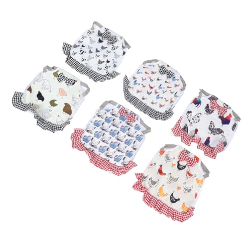 Haofy 6pcs Stylish Hen Sattel Vollschutz Hühnerschürze für Geflügel, Leinwand Hühnerflügelschutz für die Meisten Rassen Haofy 6pcs Stylish Hen Sattel Vollschutz Hühnerschürze für Geflügel, Leinwand Hühnerflügelschutz für die Meisten Rassen von Haofy