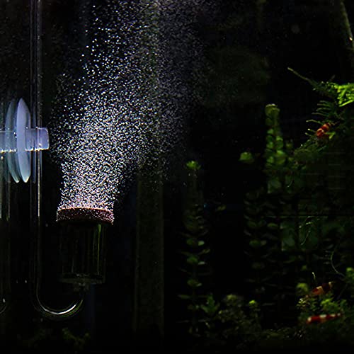 Haofy Aquarium CO2 Diffusor Extrem Feine Blasen Acryl 2-in-1 Intierter Blasenz?hler Aquarium Transparenter Kohlendioxidregler mit Saugnapf (S) von Haofy