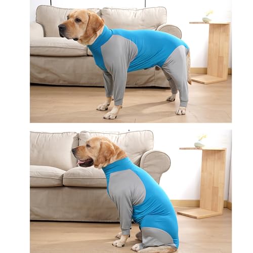 Haofy Atmungsaktives Vollwickelte Hundeloungeweigung Verhindert Haarausfall Hunde -Jumpsuit für die Freizeit zu Hause (XL) von Haofy