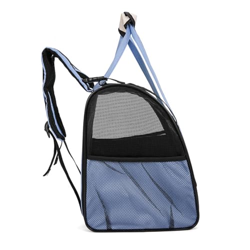 Haofy Cat -Rucksackträger Haltbar Atmungsable Cat -Handtaschenträger für Reise, Tragbarer Belüfteter Haustier für Outdoor, Hergestellt aus Nylon (Himmelblau) von Haofy