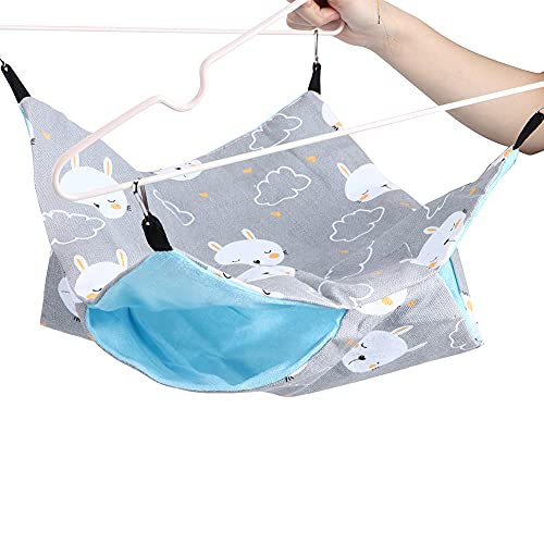 Haofy Doppelschicht -Leinwand Hangbett Hamster Kühlung Swing Hängematte, Kleine Haustier Schlafsack für Meerschweinchen -Ratten Eichhörnchen, Chinchilla, Frettchen mit Komfortabler Umgebung, Einfach Haofy Doppelschicht -Leinwand Hangbett Hamster Kühlung Swing Hängematte, Kleine Haustier Schlafsack für Meerschweinchen -Ratten Eichhörnchen, Chinchilla, Frettchen mit Komfortabler Umgebung, Einfach von Haofy