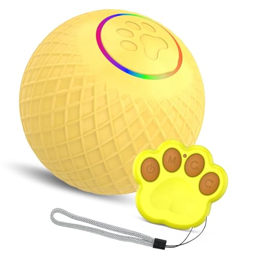 Haofy Dual-Modus-Katzenballspielzeug, Interaktiver LED-Blitztüter, Ladeball Mit Niedrigem Geräusch-Typ-C. Automatische Hindernisvermeidung, Einfach zu Bedienen, für Katzen. Mit Fernbedienung. Haofy Dual-Modus-Katzenballspielzeug, Interaktiver LED-Blitztüter, Ladeball Mit Niedrigem Geräusch-Typ-C. Automatische Hindernisvermeidung, Einfach zu Bedienen, für Katzen. Mit Fernbedienung. von Haofy