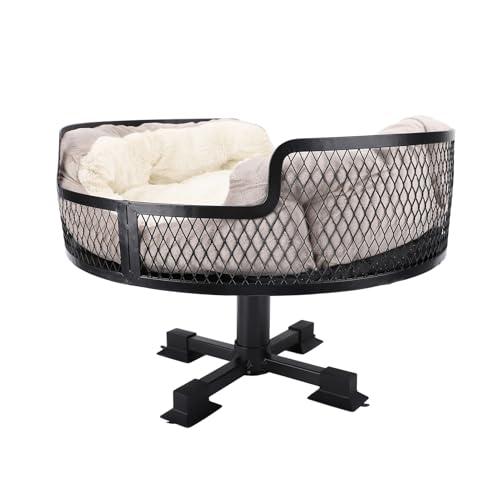 Haofy Edelstahl Katzenschreibtischbett Interaktive Haustierbett für Büro, Multi Funktionaler Runde Schreibtischkatze für Katzenbett, Desktop -Haustierbett Haofy Edelstahl Katzenschreibtischbett Interaktive Haustierbett für Büro, Multi Funktionaler Runde Schreibtischkatze für Katzenbett, Desktop -Haustierbett von Haofy