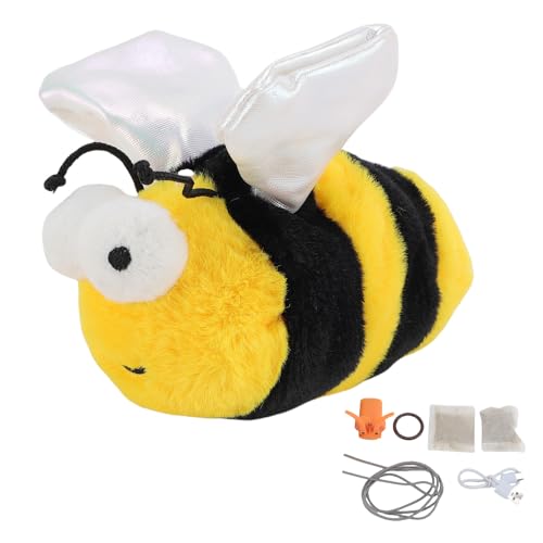 Haofy Flapping Bee Cat Toy Toy Electric Interactive Plüschspielzeug mit Ton und Anregendem Design für Kätzchen in Innenräumen Verbessern Sie Bewegung und Unterhaltung für Haofy Flapping Bee Cat Toy Toy Electric Interactive Plüschspielzeug mit Ton und Anregendem Design für Kätzchen in Innenräumen Verbessern Sie Bewegung und Unterhaltung für von Haofy