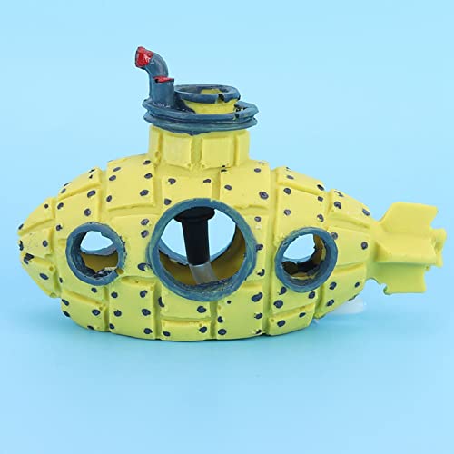 Haofy Gelbe U -Boot -Aquariumdekoration Aquariumdekoration mit Bubblestone, um Muscheln und Fischschutz Anzubieten Haofy Gelbe U -Boot -Aquariumdekoration Aquariumdekoration mit Bubblestone, um Muscheln und Fischschutz Anzubieten von Haofy