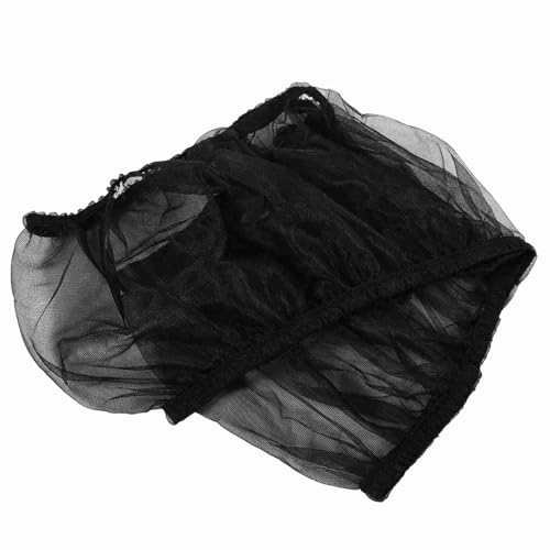 Haofy Große Größe Bis zu 52-98,4 Zoll Lang, 33 cm Breit, Elastisches Design, Atmungsaktives Nylongitterstoff, für Vogelkäfig, Halten Sie Sauber mit Einfacher Wäsche, 4 Farben (Black) von Haofy
