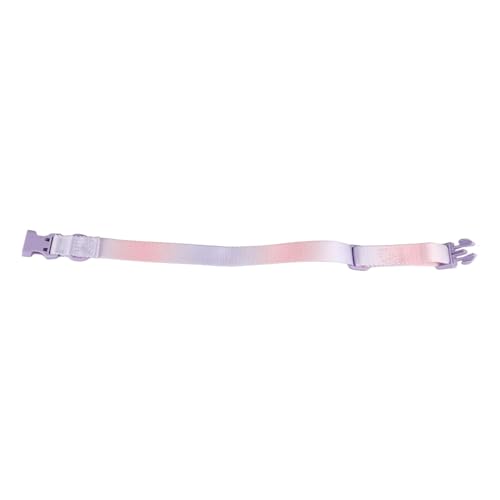 Haofy Haustierhalsband, Stilvolles Hundehalsband, Multifunktional, Dekorativ, Sicherheitsschutz aus Polyester für Draußen Zum Spazierengehen (Purpur Rosa) von Haofy