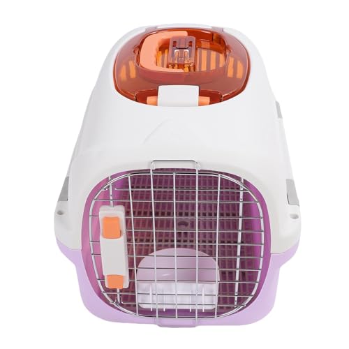 Haofy Haustierhund Zwinger Mehrerlüftungsstaaten Windows Travel Hundekiste Katzenträger mit Ultra -Leichter Tragbarer Kennelfluggesellschaft Friendly Cat Carriers (Purple) von Haofy