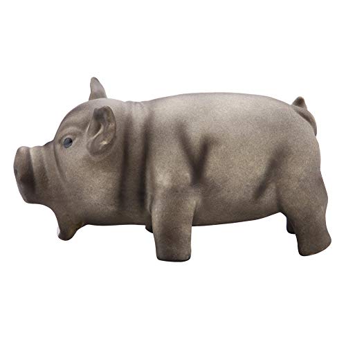 Haofy Hundekauspielzeug, Süßes Schwein Grunzend Quietsch Latex für Hundepuppenspielzeug (Black) von Haofy