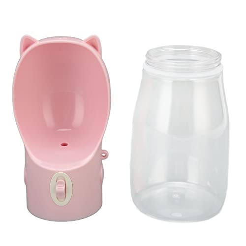 Haofy Hundewasserflasche, Lebensmittelecht, 550 Ml, Haustier-Wasserspender, Leicht zu Reinigen, für Welpen, für Camping, für Kaninchen, für Wandern, für Katzen (PINK) von Haofy