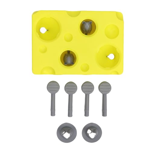 Haofy Interaktiver Katzen -Puzzle -Feeder -Feeder -Spender Spielzeug für Mentale Stimulation Körperlicher Bewegung Sicherer Kunststoff mit Lustigem Fangspiel für Kätzchenkatzen (Yellow) von Haofy
