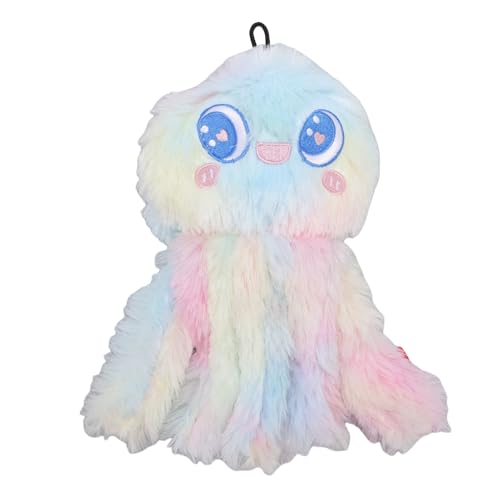 Haofy Interaktives Hunde-Kau Spielzeug Quietschende Plüsch Form Kau Bares Tentakel mit Eingebautem Quietscher für Mittelgroße Hunde Stress-Relief-Spiel (PINK) von Haofy