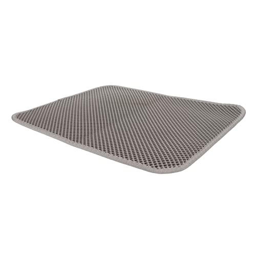 Haofy Katzenstrauderkastenpad Verhindern, Wasserdichtes EVA -Trapper -Matten mit Schlupfverluste für Mühelose Wartung (GREY) von Haofy
