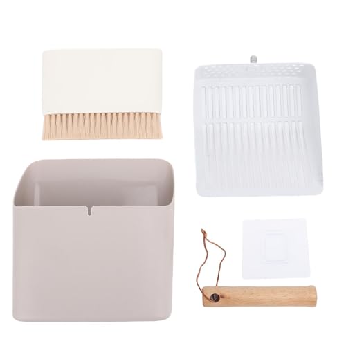 Haofy Katzenstreu Schaufel -Set -Geruchslosenreinigungsbürste und Staubschange Weit Verbreitete Design Edelstahl -Schaufel mit Buchenholzgriff Leicht zu Reinigen, Vielseitiges Haofy Katzenstreu Schaufel -Set -Geruchslosenreinigungsbürste und Staubschange Weit Verbreitete Design Edelstahl -Schaufel mit Buchenholzgriff Leicht zu Reinigen, Vielseitiges von Haofy