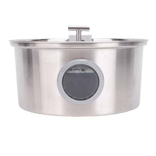 Haofy Katzenwasserbrunnen, 3,2l Edelstahl Haustier Trinkbrunnen Automatischer Wasserspender Zirkulierender Wasserfuttermittel mit Bewegungssensor, Hunde von Haofy
