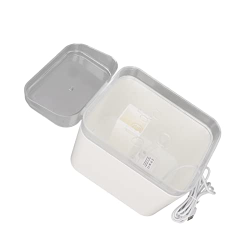 Katzenwasserbrunnen, Große Kapazität, 2-in-1, Leicht zu Reinigen, Leiser Haustier-Wasserspender, Automatische Zyklusfiltration für den Innenbereich (White) von Haofy