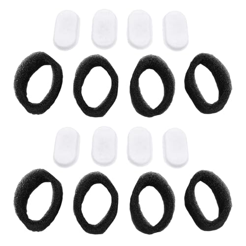 Haofy Katzenwasserbrunnenfilter, Ersatzfilter für Edelstahl 67 Unzen/2L Pet Water Fountain & 16 Pack Vorfilterschwämme Set, Leicht zu Ersetzen und zu Reinigen, die Kontinuierliche (Stil 2) von Haofy