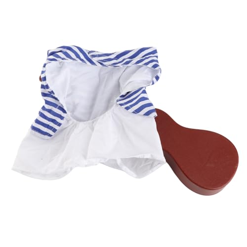 Haofy Pet Gitarre Kostüm Hundegitarrist Kleidung Lustige Haustierkleidung für Cosplay -Party mit Sanftem Atmungsaktivem Blauem Weißen Design (XL) von Haofy