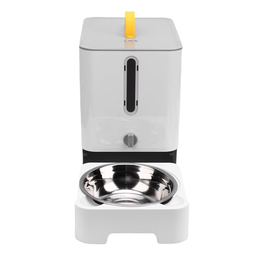 Haofy Smart Cat Feeder Automatic Pet Feeder Timed Cat Food -Spender Großer Kapazität mit Versiegelungstechnologie für Heimreisen Im Freien (Gray) von Haofy