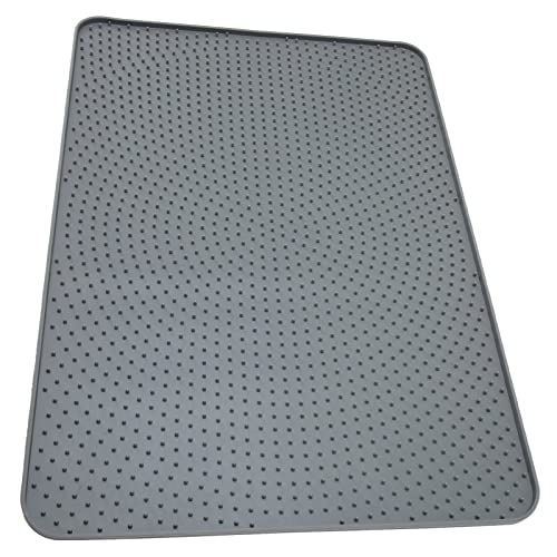 Hundefuttermatte, Einfache Reinigung, Gesunde Hundefuttermatte, Lebensmittelechtes Silikon, Wasserdicht, für Katzen, für zu Hause, für Haustiere (Grey) von Haofy