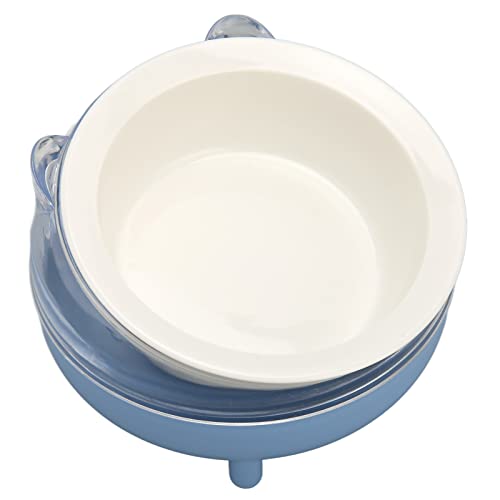 Haofy Kätzchennäpfe, Keramiknapf, Bequem, Erhöhte Futternäpfe für Katzen, Einfache Reinigung, Verhindert Verschütten für Katzen (Blue) von Haofy