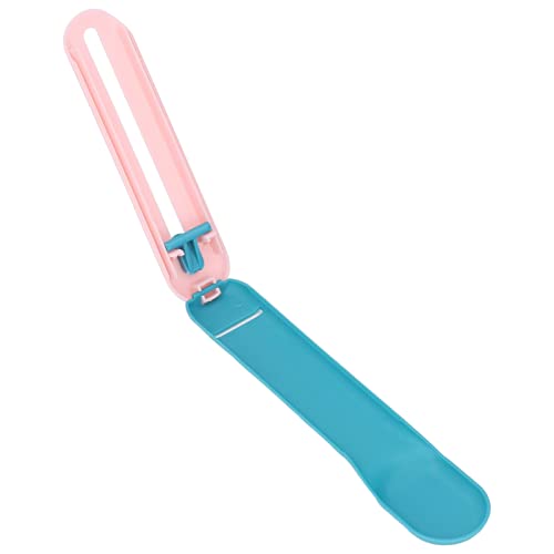 Katzennasse Leckereien Dispense Löffel Praktische Katzensnacklöffel zum Füttern von Haustieren (Blauer Löffel mit rosa Griff) von Haofy