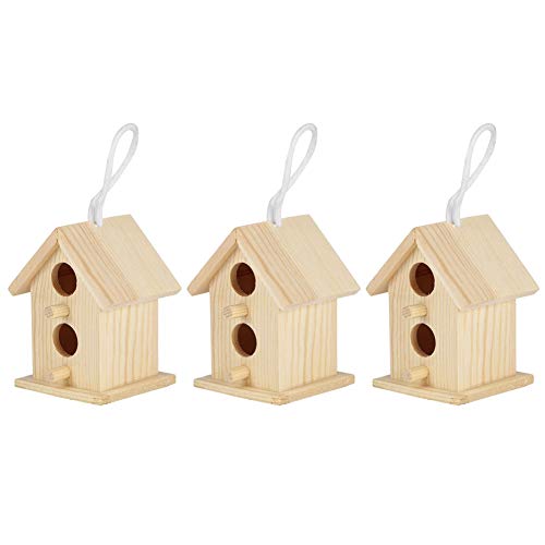 Vogelhaus, Platane Wood Feuchtigkeitsbeständiges Vogelhaus aus Holz, für Vogelschwalben von Haofy
