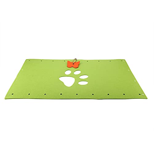 Zusammenklappbarer Katzentunnel Spielzeug Resistent Gegen Kratzer für Bewegung und Unterhaltung, Kätzchen Versteck für Alle Jahreszeiten, Filztuchstierrohr - Grau (Green) von Haofy
