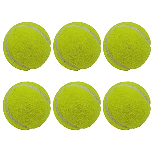 Haojie 6 Stück Tennisbälle, Sportspielzeug für Hundespielzeug, robust und langlebig, ideal für Unterricht, Übung, Wurfmaschinen und Spielen mit Haustieren von Haojie