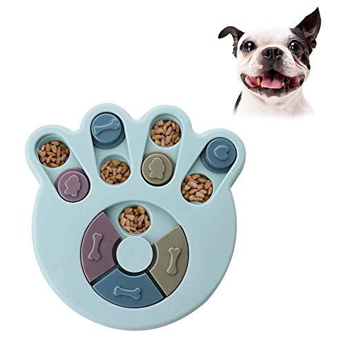 Haojie Dog Puzzle Feeder Toy, Durable Dog Interactive Toy, Hundetraining Gehirnspiele, Verbesserung des IQ, 3 Farben (Blau) von Haojie