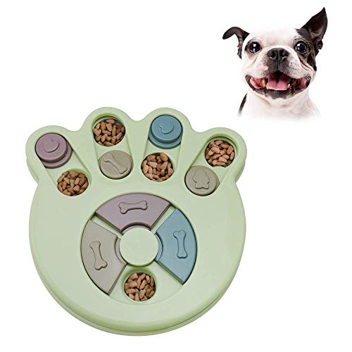 Haojie Dog Puzzle Feeder Toy, Durable Dog Interactive Toy, Hundetraining Gehirnspiele, Verbesserung des IQ, 3 Farben (Grün) von Haojie