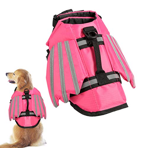 Haokaini Schwimmweste für Hunde Schwimmweste für Haustiere mit Flügeln Badeanzug für Rettungsschwimmer für Die Sicherheit des Wassers Beim Schwimmen Am Strand des Schwimmbades … von Haokaini