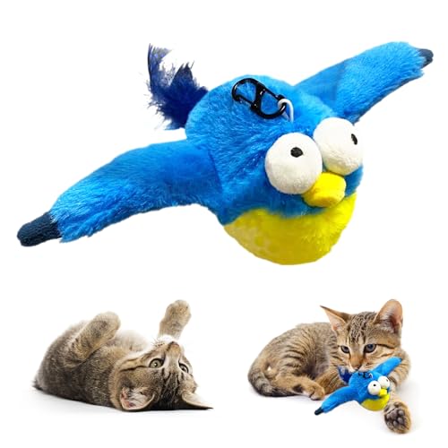 Haokelai Katzenspielzeug, flatternde Flügel, Blue-Bird von Haokelai
