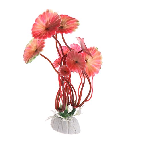 Haorw Künstliche Kunststoff Pflanze Wasserpflanzen für Aquarium Dekoration (Rot) von Haorw