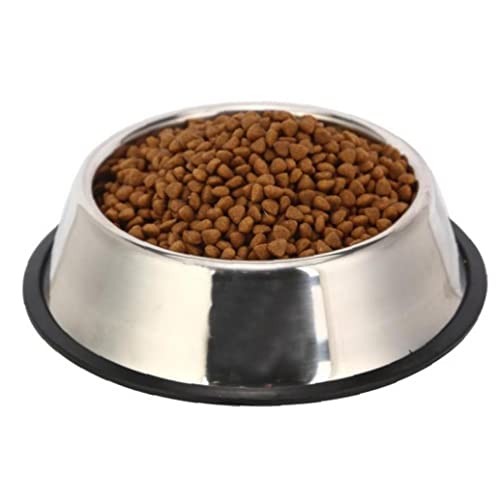 Hundeschüssel Edelstahlschüsseln Anti-Skid-Gummi-Basis Für Lebensmittel Oder Wasser Perfektes Teller Für Hundewelpenkatze Und Kätzchen von Haowul