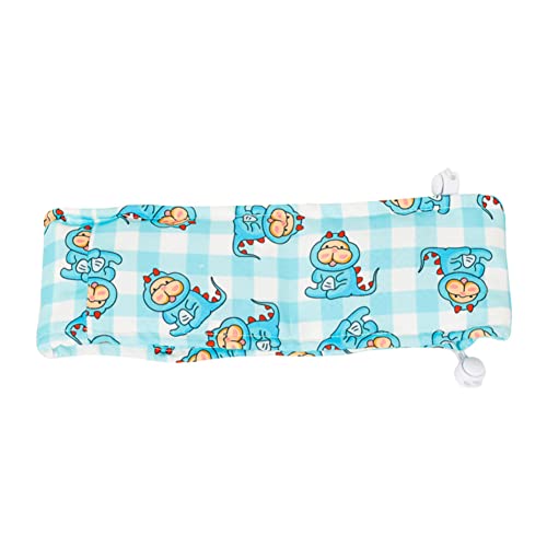 Hapihom Haustier Hund Sommer kühlender Schal Verstellbarer Kordelzug Design Verhindert Hitzschlag Mode Cartoon Druck Eishalsband Blau Dinosaurier L (61 - 74,9 cm) von Hapihom