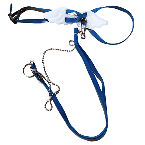 Hapihom Lizard Angel Wings Walking Leash Harness Soft Comfortable Breathable Traktionsseil For Daily Walking Training Blue von Hapihom