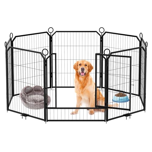 Welpenlaufstall 8 Gitter, 80x68cm Freilaufgehege mit Tür, transportabel Laufstall DIY, Wetterfester Tierlaufstall Hundelaufstall, Aufbau werkzeugfrei, für Hund Katze Welpe Kaninchen Wohnung & Garten Welpenlaufstall 8 Gitter, 80x68cm Freilaufgehege mit Tür, transportabel Laufstall DIY, Wetterfester Tierlaufstall Hundelaufstall, Aufbau werkzeugfrei, für Hund Katze Welpe Kaninchen Wohnung & Garten von Hapihom