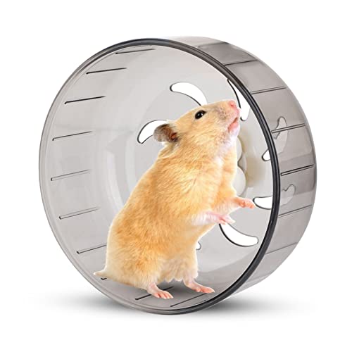 Hamsterrad, 13cm Laufrad Hamster Leise Hamster Spielzeug Transparent Übungsrad für kleine Hamster, Rennmäuse, Mäuse oder andere Kleintiere von Hapivida