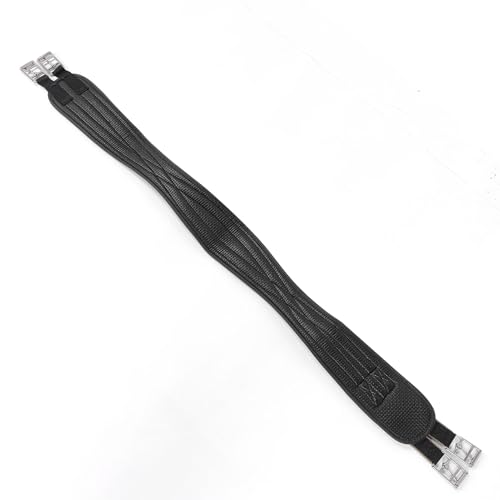 Schöpferlosen Umfang für Pferde, 100 cm PU Leder Leder -Leader -Komfort Pferde Leine Edelstahlschnalle konturierte schöpferische Umfang für Trainingswettbewerb (120 cm) von Hapivida