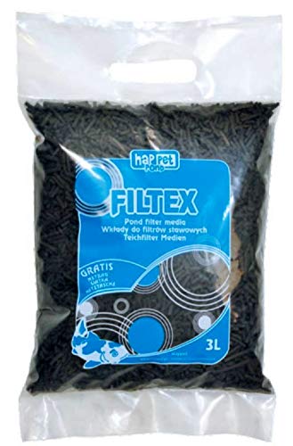 3 Liter Aktivkohle Pellets 3 mm, inkl. Netzbeutel, Kohle für die Filterung in Aquarien oder Teichfiltern von Happet
